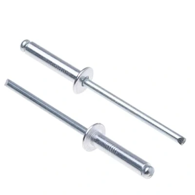 Image of 4mm x 8mm Alloyl Blind Rivets, 50 Pack Rivets for Metal, Rivet, Dome Head Aluminium Body and Steel mandre Pop Car Body, Metal Fastening, Leather, Push