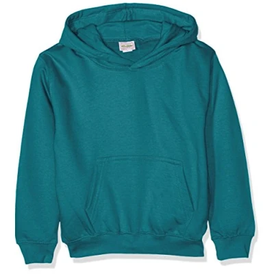 Image of AWDis Boy&#039;s Kids Hoodie, Green (Jade), Small