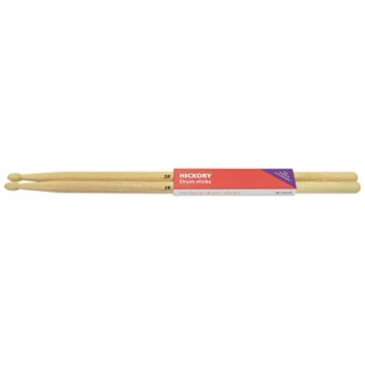 Image of Chord Hickory Drums Sticks Supplied in Pairs 2B Wood Tips