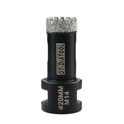 Image of DT DIATOOL Diamond Core Drill Bit 20mm Hole Saw for Porcelain Tile Ceramic Marble Granite M14 Thread
