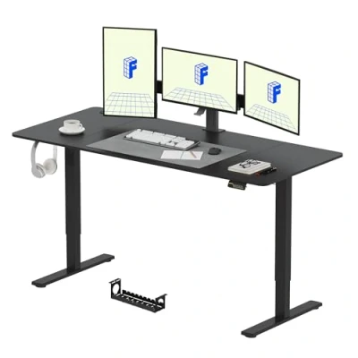 Image of FLEXISPOT Electric Standing Desk 180 x 80 cm Height Adjustable for Home Office (Black)