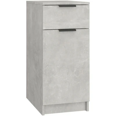 Image of vidaXL Desk Cabinet Concrete Grey 33.5x50x75 cm Engineered Wood