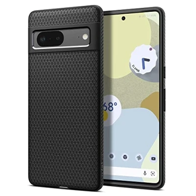 Image of Spigen Rugged Armor TPU Back Cover Black Google Pixel 7