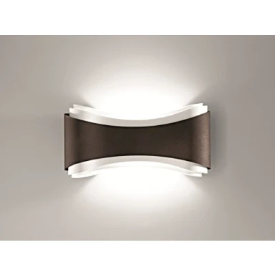 Image of Selène Ionica LED wall light made of steel, bronze