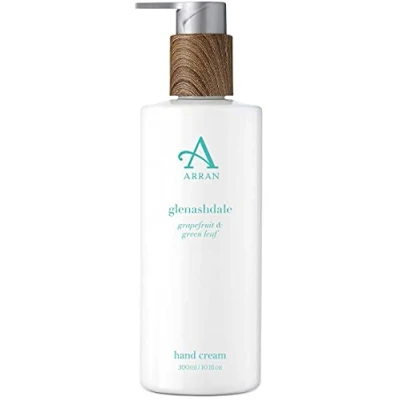 Image of Arran Sense of Scotland Invigorating and Moisturising Glenashdale Hand Cream Lotion (300ml/10.1floz) Lemons, Grapefruit Green Leaf Essential Oils with Hearty Bergamot Suitable for Unisex Usage