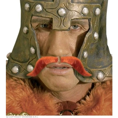 Image of Viking Tash Red Disguise Novelty Fake False Moustaches Beards Sideburns etc for Fancy Dress Accessory