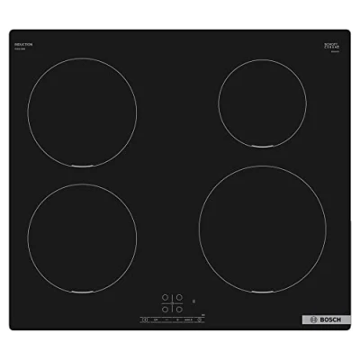 Image of Bosch PUE611BB5B Serie 4 Built In 60cm Induction Hob With Zones Black Glass