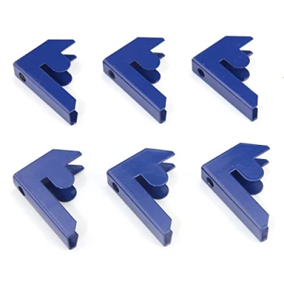 Image of Monster Racking T Rax Garage Shelving Bay Connector Clips, Pack of 6, Blue