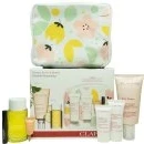 Image of Clarins Womens Beautiful Maternity Bag Gift Set Stretch Mark Expert 175ml, Body Oil 100ml, Scrub 30ml, Flash Balm 15ml, Eye Cream 3ml + Mascara Black One Size