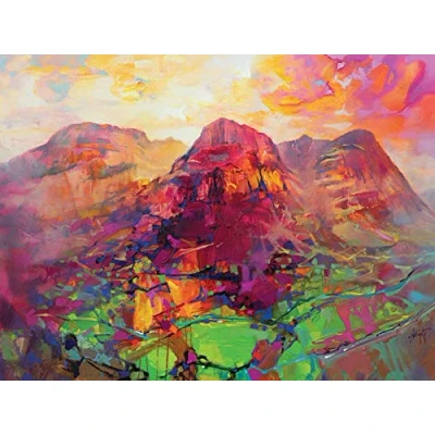 Image of Scott Naismith WDC12150 30 x 40 cm Glencoe Harmonics Canvas Print, Multi Colour, 3.8