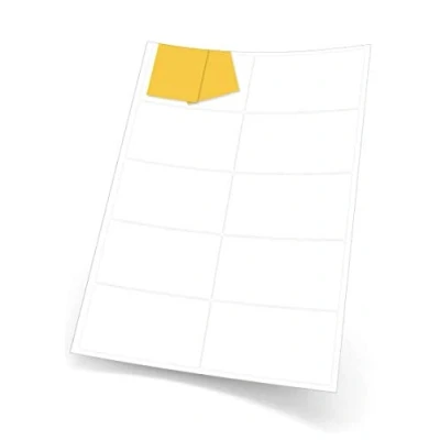 Image of Rectangle A4 Labels (Matt White Permanent) (99mm x 57mm, 10 Per Sheet, 100 Sheets)