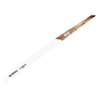 Image of Faithfull S1411D Sabre Saw Blade Wood 300mm 6 TPI (Pack of 5) FAISBS1411D