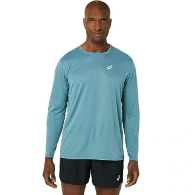 Image of ASICS 2011C340 405 CORE LS TOP Shorts Men&#039;s Foggy Teal Size S