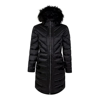Image of Dare 2b Womens Suppression Long Jacket Black/Black Shine 10