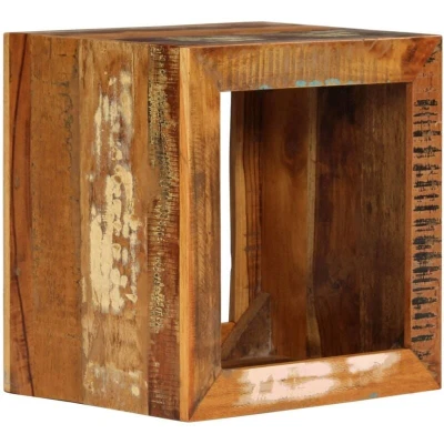 Image of vidaXL Stool 40x30x40 cm Solid Reclaimed Wood