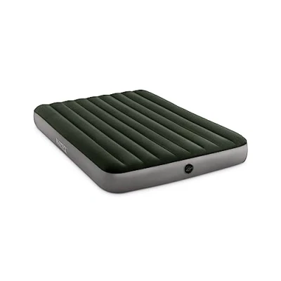 Image of Intex Dura Beam Standard Series Prestige Downy Airbed with Battery Pump, Queen