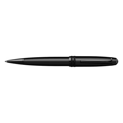 Image of CROSS Bailey Matte black Lacquer Ballpoint Pen with polished PVD appointments