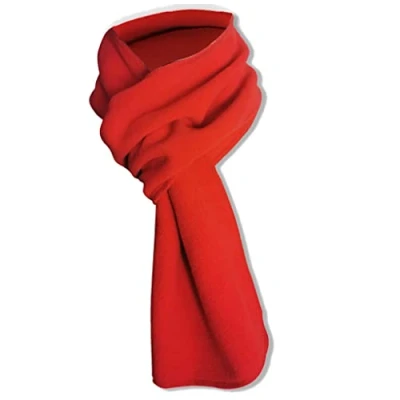Image of Max Tonsen Fashion Warm Fleece Scarf Soft Lightweight Solid Color Autumn Winter Scarves Wraps Xmas Gift For Women Men Girls Boys,Multifunction Scarf,Red
