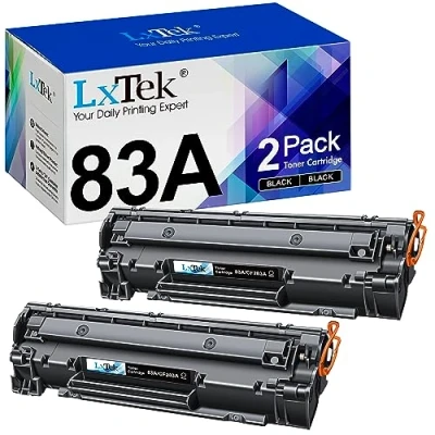 Image of LxTek 83A Compatible Toner Cartridge Replacement for HP CF283A LaserJet Pro M201dw M201n MFP M225dn M225dw M125a M125rnw M125nw M127fn M127fp M127fs M127fw (Black,2 Pack)