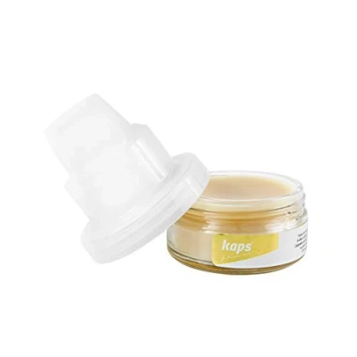 Image of Shoe Wax Paste Polish, Waterproofing for Leather with Organic Beeswax and Sponge, Kaps B Wax, Transparent