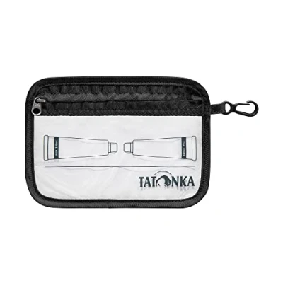 Image of Tatonka Unisex Adult Zip Flight Bag A6 Bag, Black, 16 x 12 cm