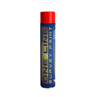 Image of Line Marker Survey Spray Paint, 750ml Can, Covers up to 100m (Red)