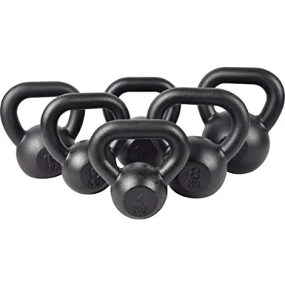 Image of Cast Iron Kettlebell Heavy Weight Kettle Bell for Strength and Cardio Training Dumbbell 6 kg KAWMET