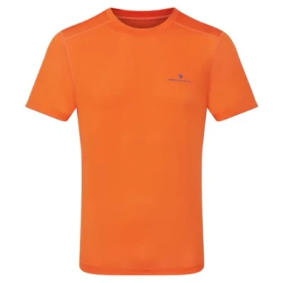 Image of Ronhill Running, Men&#039;s Tech S/S Tee, Tangelo/Black, XL