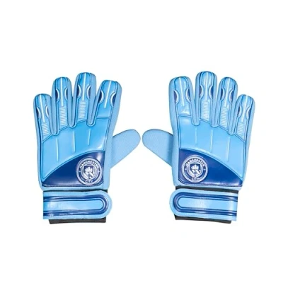 Image of Hy Pro Man City DELTA Goalkeeper Gloves Junior (Size 5) Blue