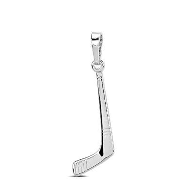 Image of SILVEGO Unisex 925 Sterling Silver Pendant Hockey Stick