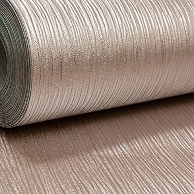 Image of SOPHIE LAURENCE Plain Rose Gold Cassiel Textured Metallic Shimmer Wallpaper Free Match Paste The Wall