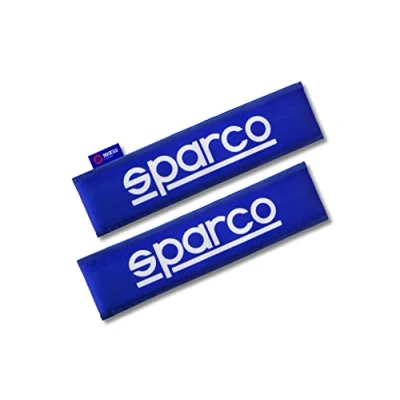 Image of Sparco Set of 2 SPC Belt Pads Polyester Blue Universal