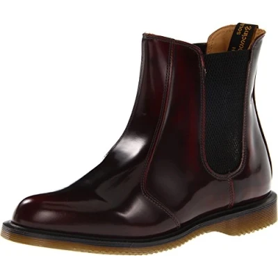 Image of Dr. Martens Women&#039;s Flora Chelsea Boots, Red (Cherry Arcadia 601), 3 UK