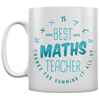 Image of Grindstore The Best Maths Teacher Mug White