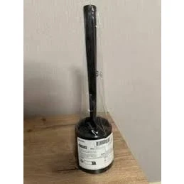 Image of Ikea BOLMEN Black Toilet Brush &amp; Holder Set of 6