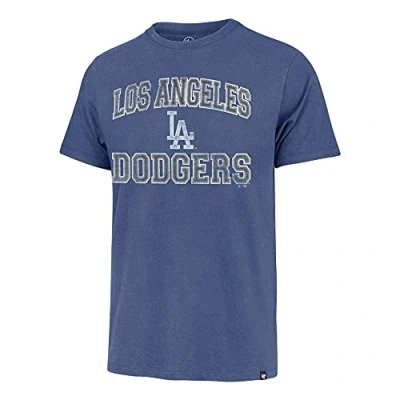 Image of MLB Men&#039;s Union Arch Franklin Team Color Primary Logo Word Mark T Shirt, Los Angeles Dodgers Blue, S