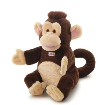 Image of Monkey Puppet Trudi Plush Puppets and marionettes for theatre. Game children. Tell create stories. Decorative plush. 15x21x20cm size S model 29967