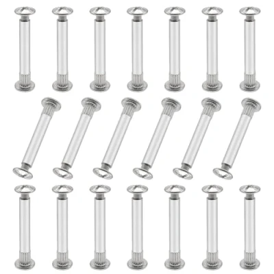 Image of GOIYZTTR 20 Pair Connecting Screws Bolts M5 Cabinet Connectors Furniture Used to Connect Wood Boards Cabinets