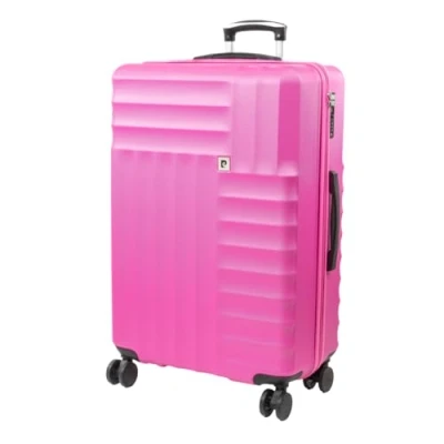 Image of Pierre Cardin Large Suitcase 30 Inch Hard Sided Travel Lightweight Luggage TSA Locks 4 Dual Spinner Wheels Hold Check in Case CL898 (Bright Pink, Large)