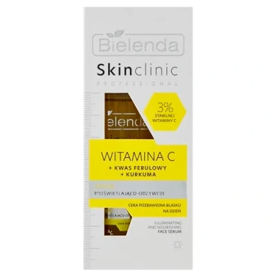 Image of Bielenda Skin Clinic Professional Witamina C Serum Rozświetlająco Odżywcze na Dzień dla Cery Pozbawionej Blasku 30ml