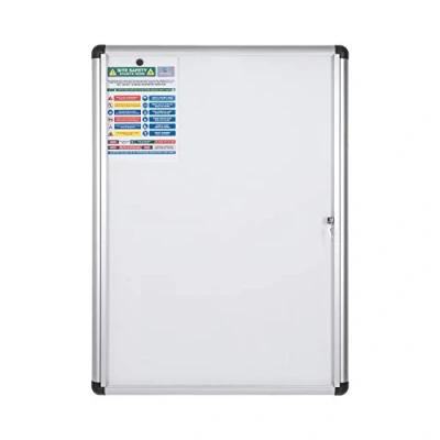 Image of Bi Office Enclore Extra Magnetic Vertical Display Case 723 x 984mm, 9xA4