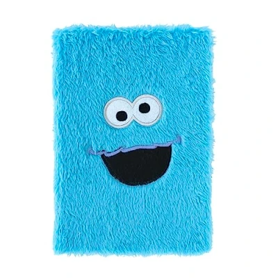 Image of Grupo Erik Sesame Street Cookie Monster A5 Notebook Plush Cover Journal Notebooks Notepads Notepad Dotted Sketchbook Gifts