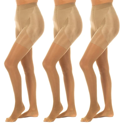Image of Jolie Folie Womens Pack 3 Push up Panties 40 Den PUSHUP40 woman Brown Size Large