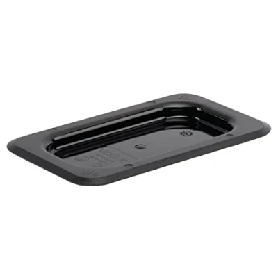 Image of Vogue 1/9 Gastronorm Lid Black 176X108mm Cover Top Food Storage