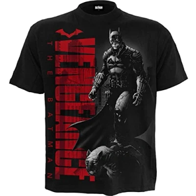 Image of DC Comics The Batman Comic Cover Front Print T Shirt Black S