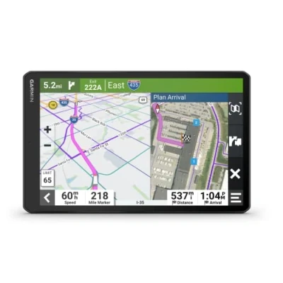 Image of Garmin dēzl LGV1010, HGV Truck GPS Sat Nav, 10&quot; display, Custom Routing, Birdseye Direct Satellite Imagery, Route Overview,HGV Parking, &amp; Trailer Services feature, EU maps, Live Traffic