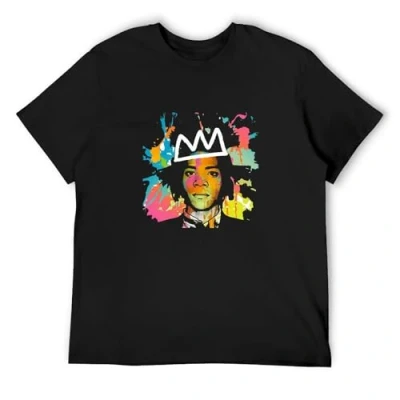 Image of Jeanmichel Basquiat T Shirt Graffiti New York 70&#039;S 80&#039;S 90&#039;S Mens Black M