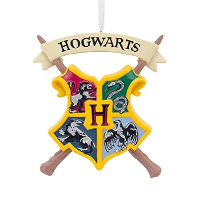 Image of Hallmark Harry Potter Hogwarts Crest Christmas Ornament