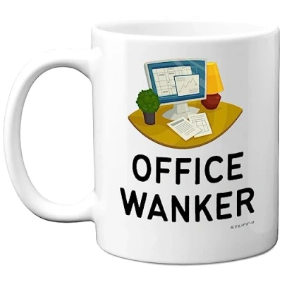 Image of Funny Office Gifts Mug W**ker Rude Christmas for Men Women, Mugs Coffee Tea Cup, Novelty Joke Birthday Gift, 11oz Dishwasher and Microwave Safe