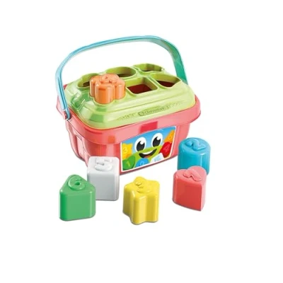 Image of Clementoni Shape Sorting Bucket: With 6 Shapes &amp; Numbers, Stimulates Hand Eye Coordination (9+ Months)